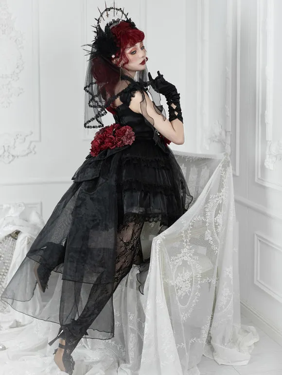 Sweet Lolita Dress Polyester Sleeveless Jumper Lolita Dress