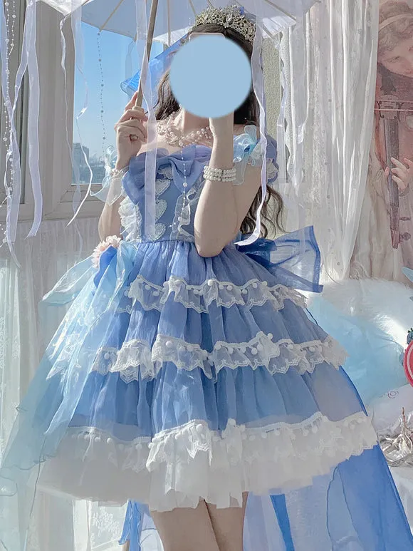 Sweet Lolita Dress Polyester Sleeveless Jumper Lolita Dress