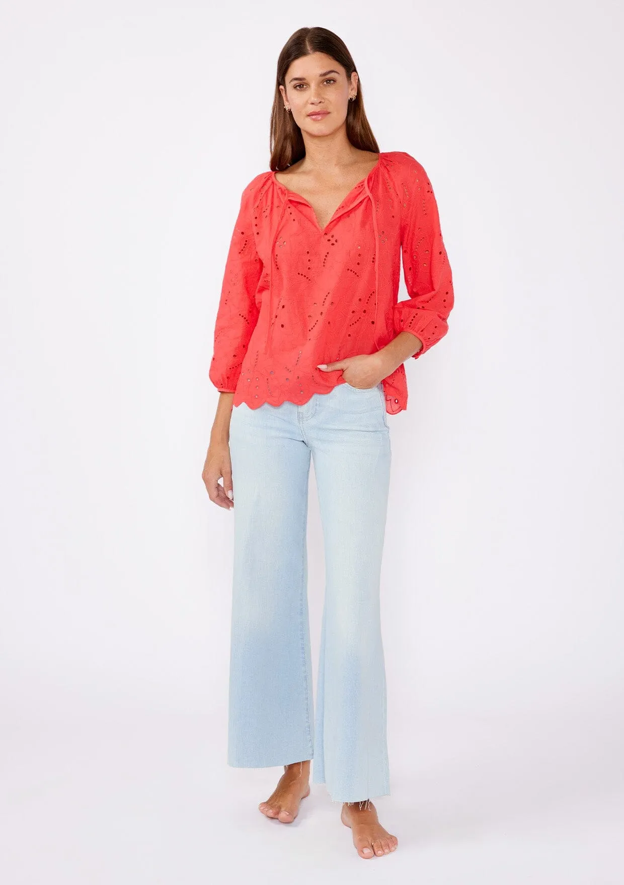 Sweetpea Eyelet Blouse