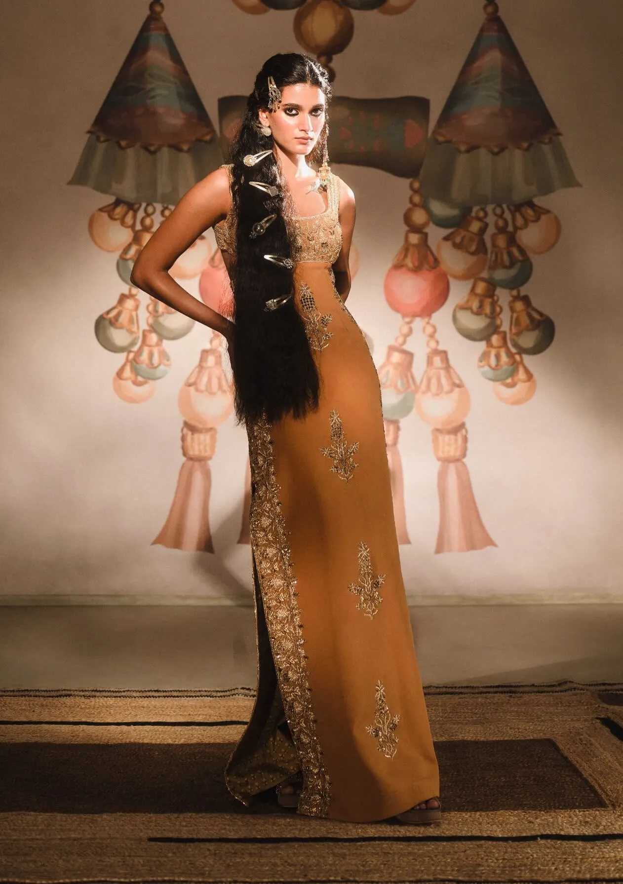 Tan mishti doi gown