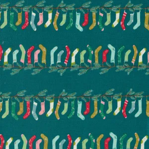 Teal Stocking Stripe