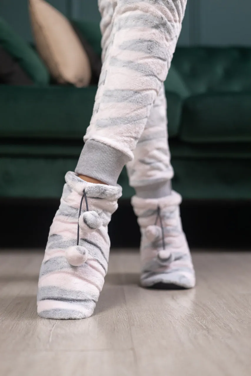 Terry Boots "Gray-pink chinchilla"