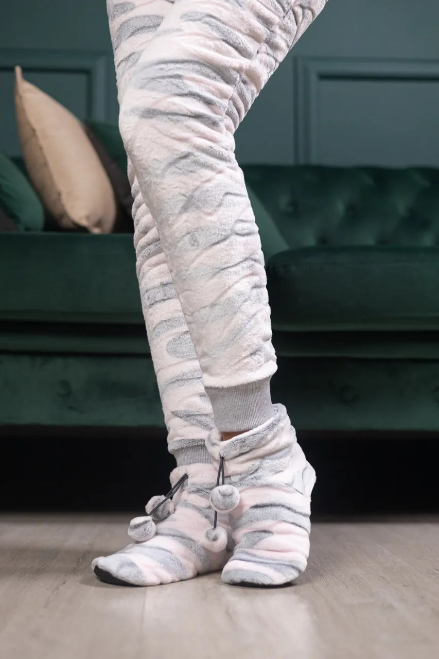Terry Boots "Gray-pink chinchilla"