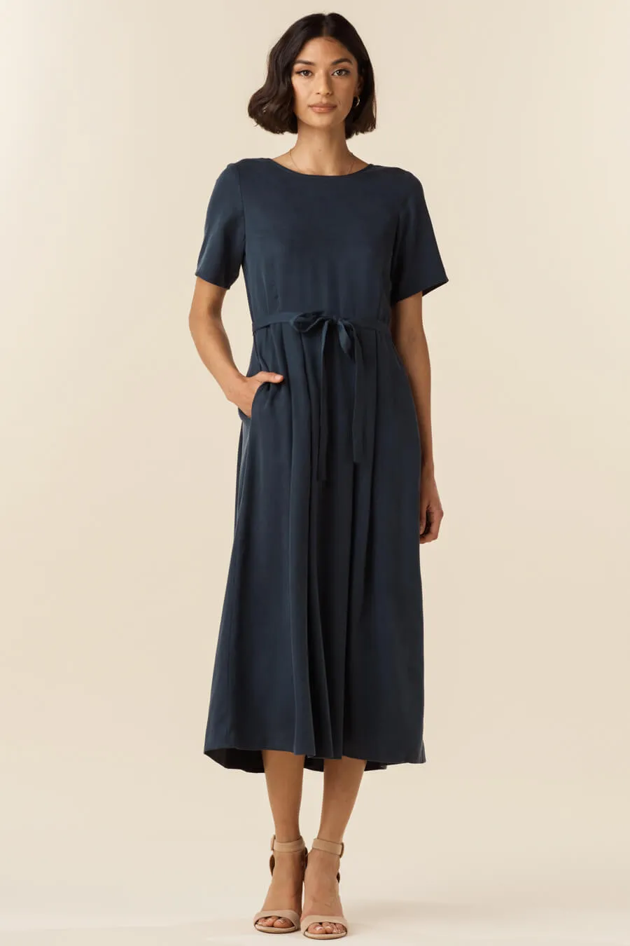 The Button Up Midi Dress