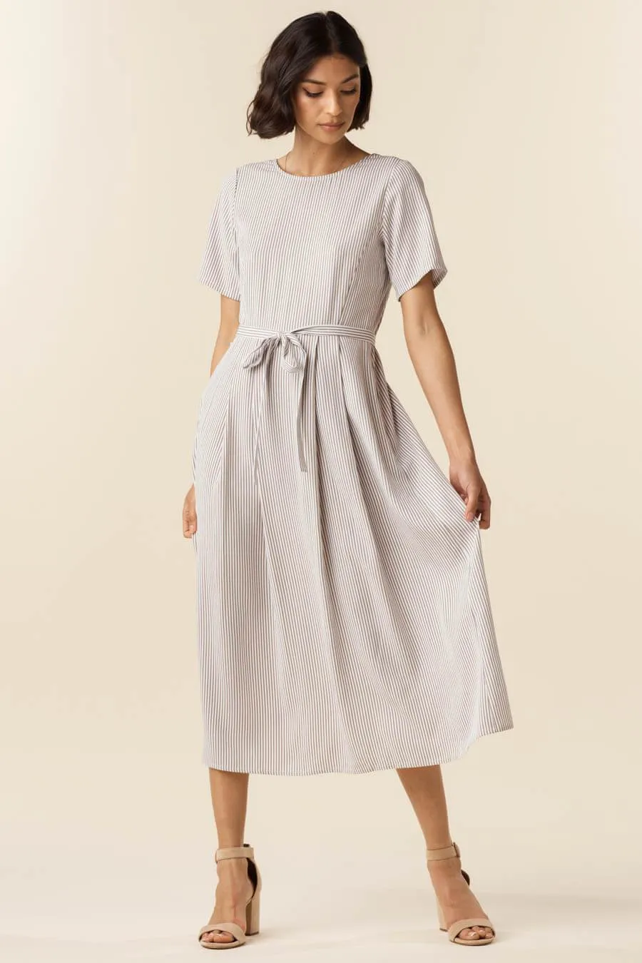 The Button Up Midi Dress