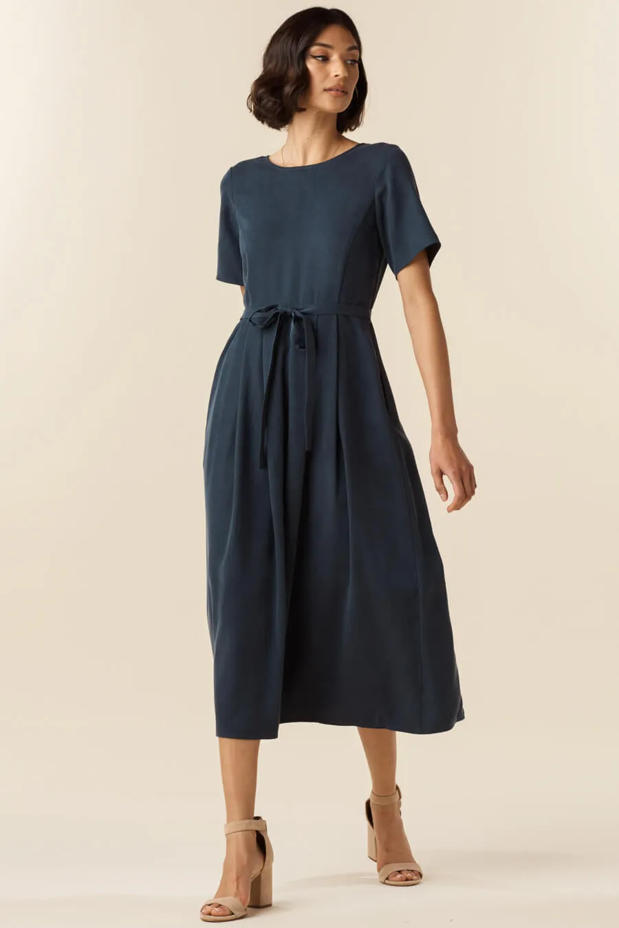 The Button Up Midi Dress