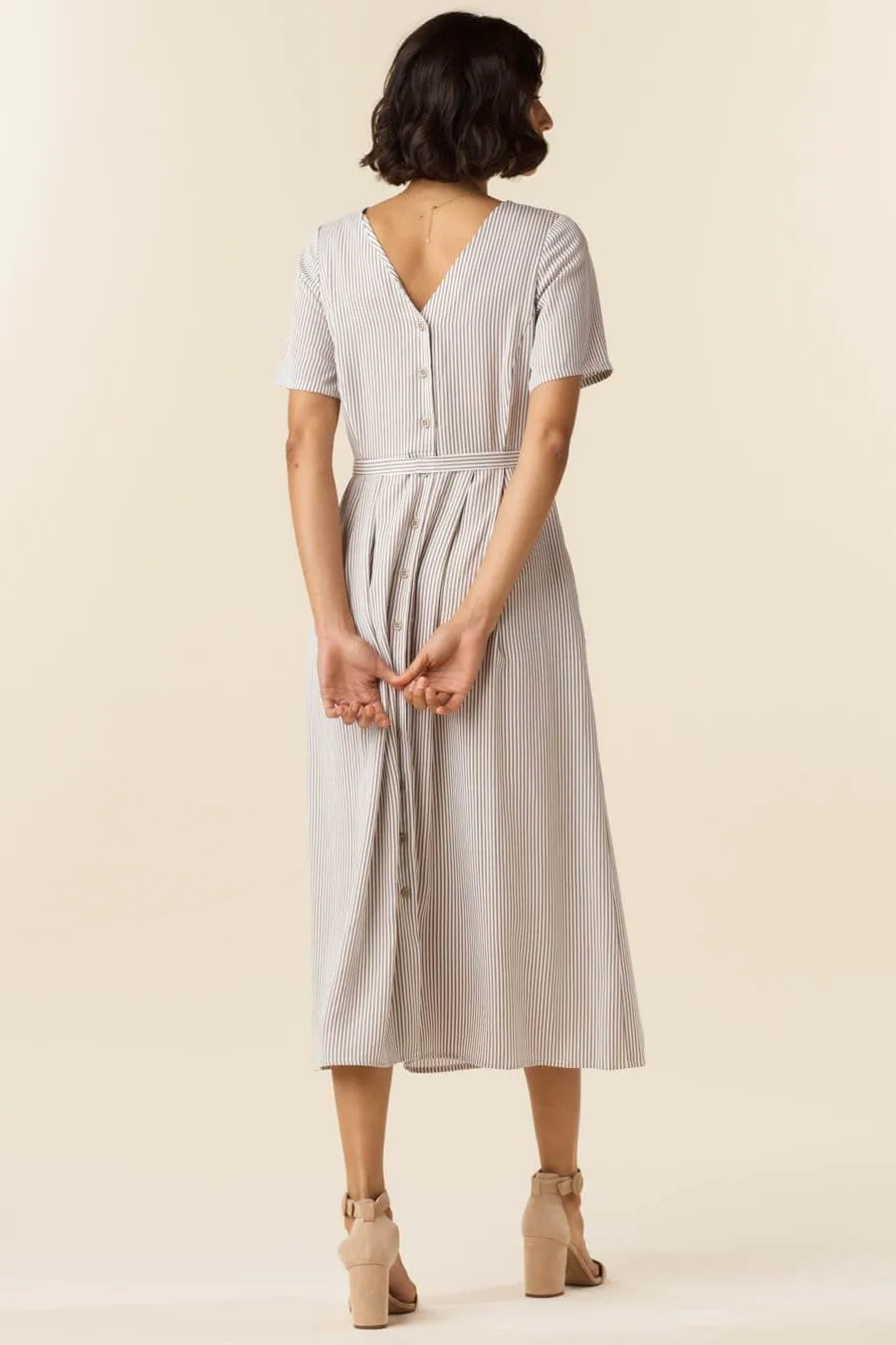 The Button Up Midi Dress