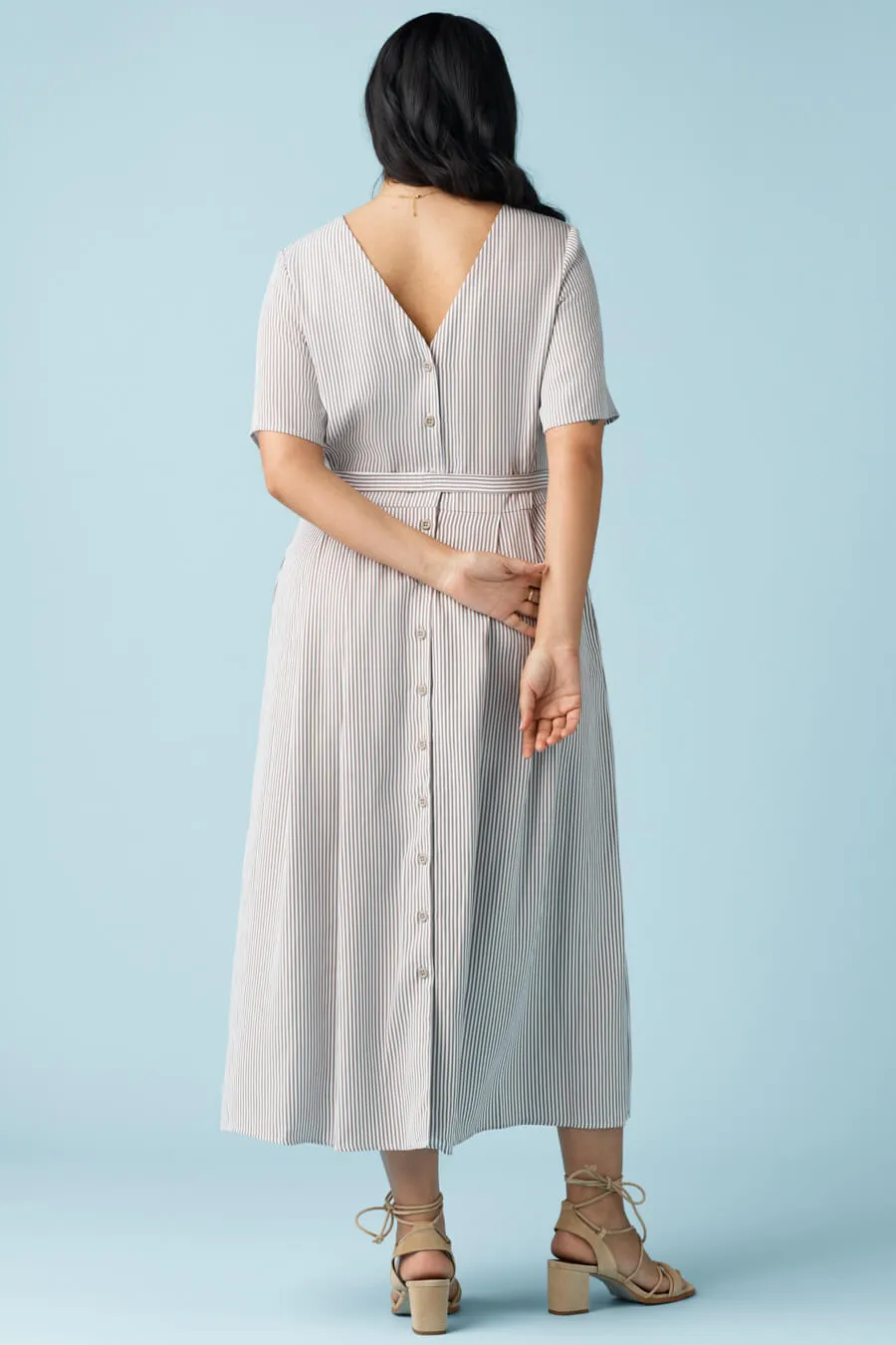 The Button Up Midi Dress