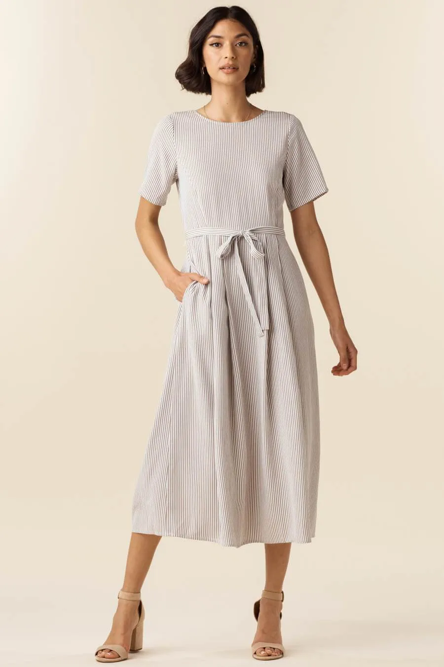 The Button Up Midi Dress