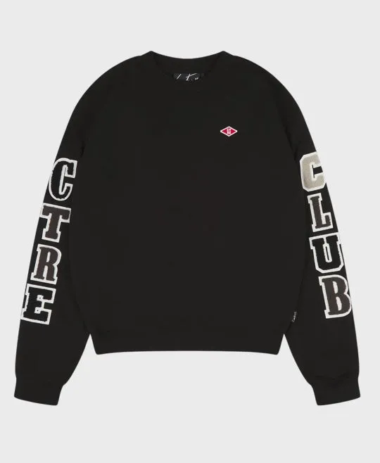 The Couture Club Multibadge Chenille Sweatshirt Black