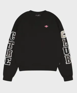 The Couture Club Multibadge Chenille Sweatshirt Black