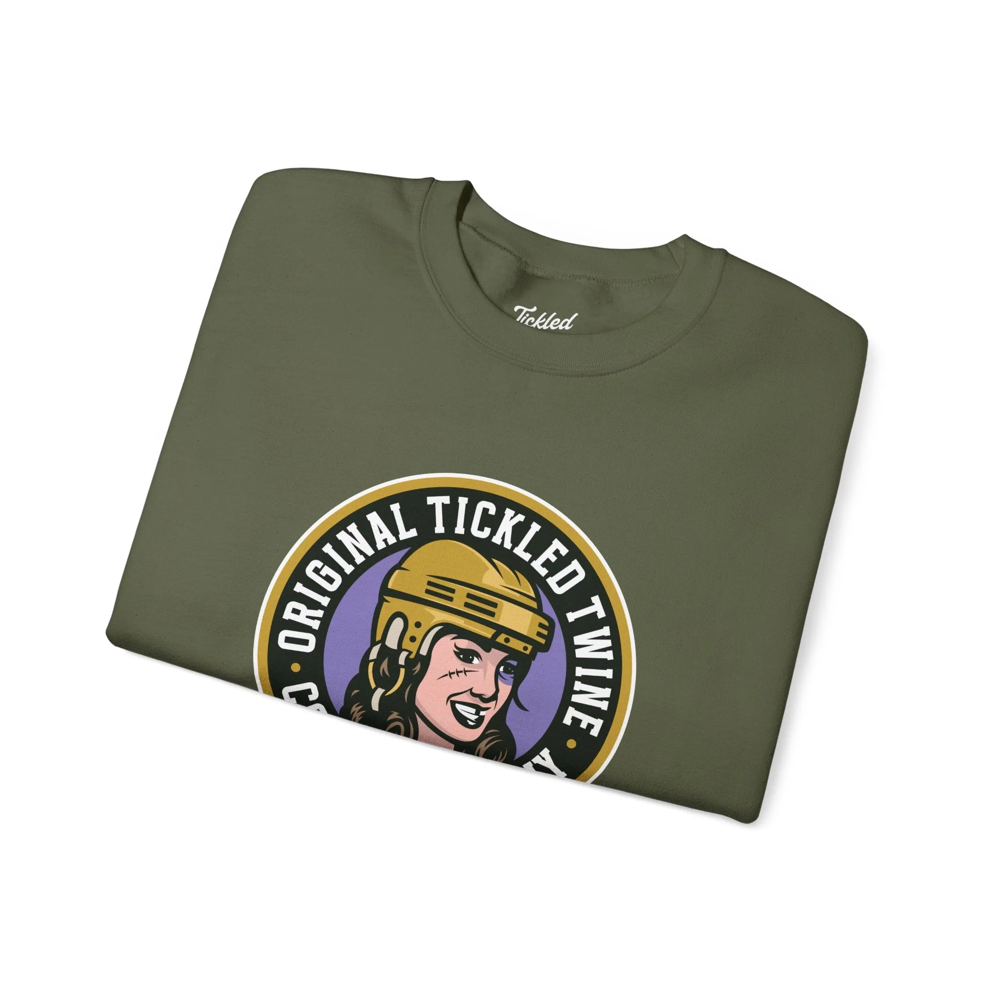 TICKLED TWINE BADGE SWEATSHIRT