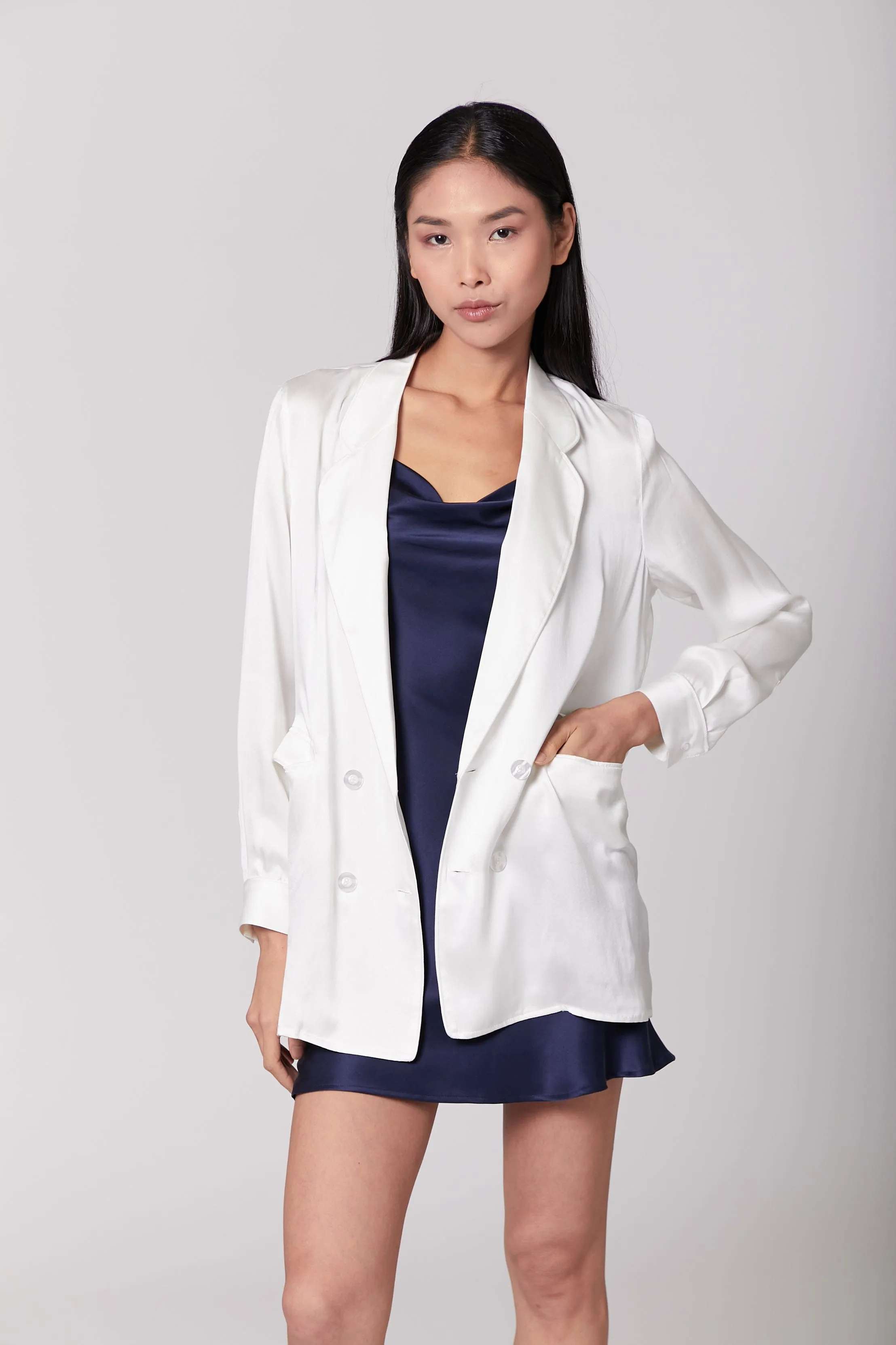 Ultra Light Weight Silk Blazer