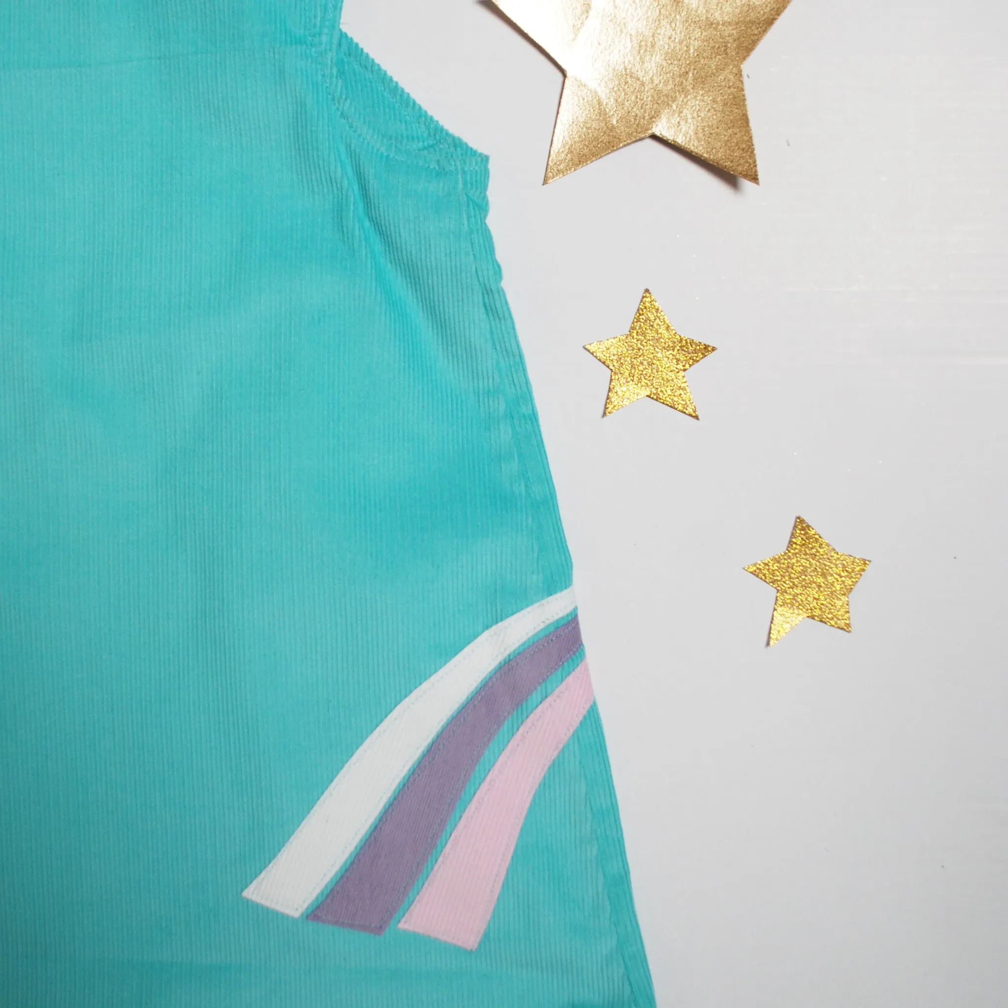 Unicorn Pinafore Dress in Ivory