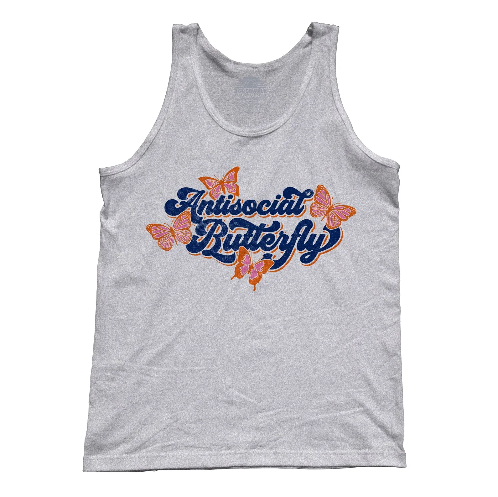 Unisex Antisocial Butterfly Tank Top