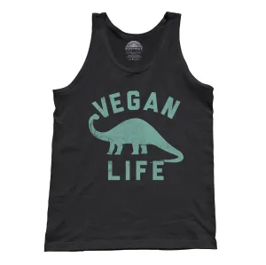Unisex Brontosaurus Vegan Life Tank Top - Funny Vegan Shirt