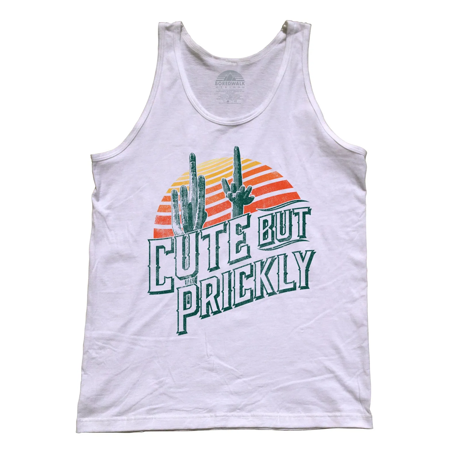 Unisex Cute But Prickly Tank Top - Cactus Shirt