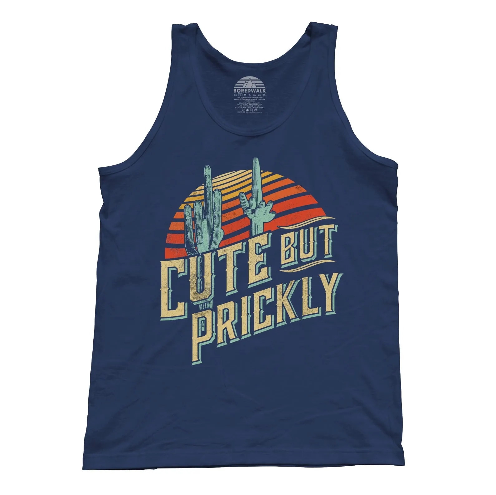 Unisex Cute But Prickly Tank Top - Cactus Shirt
