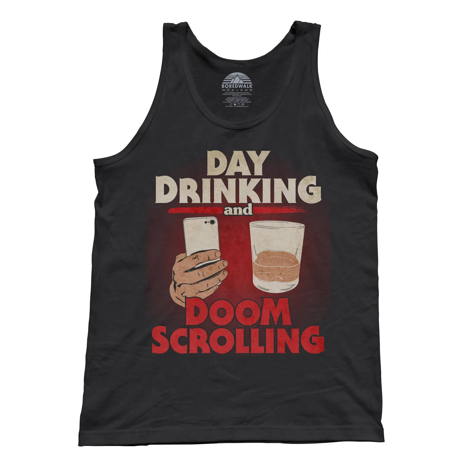 Unisex Day Drinking and Doom Scrolling Tank Top