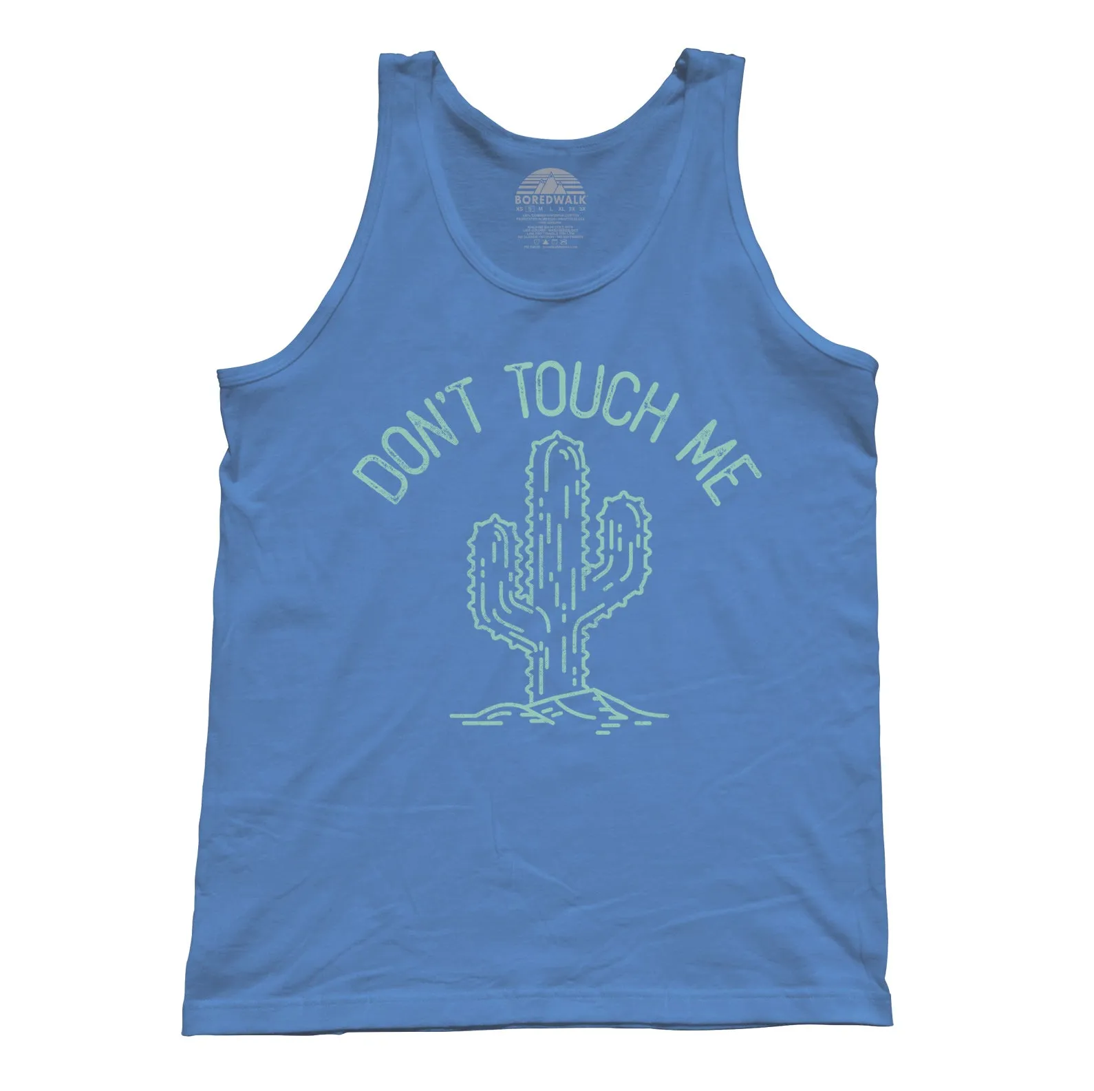 Unisex Don't Touch Me Cactus Tank Top