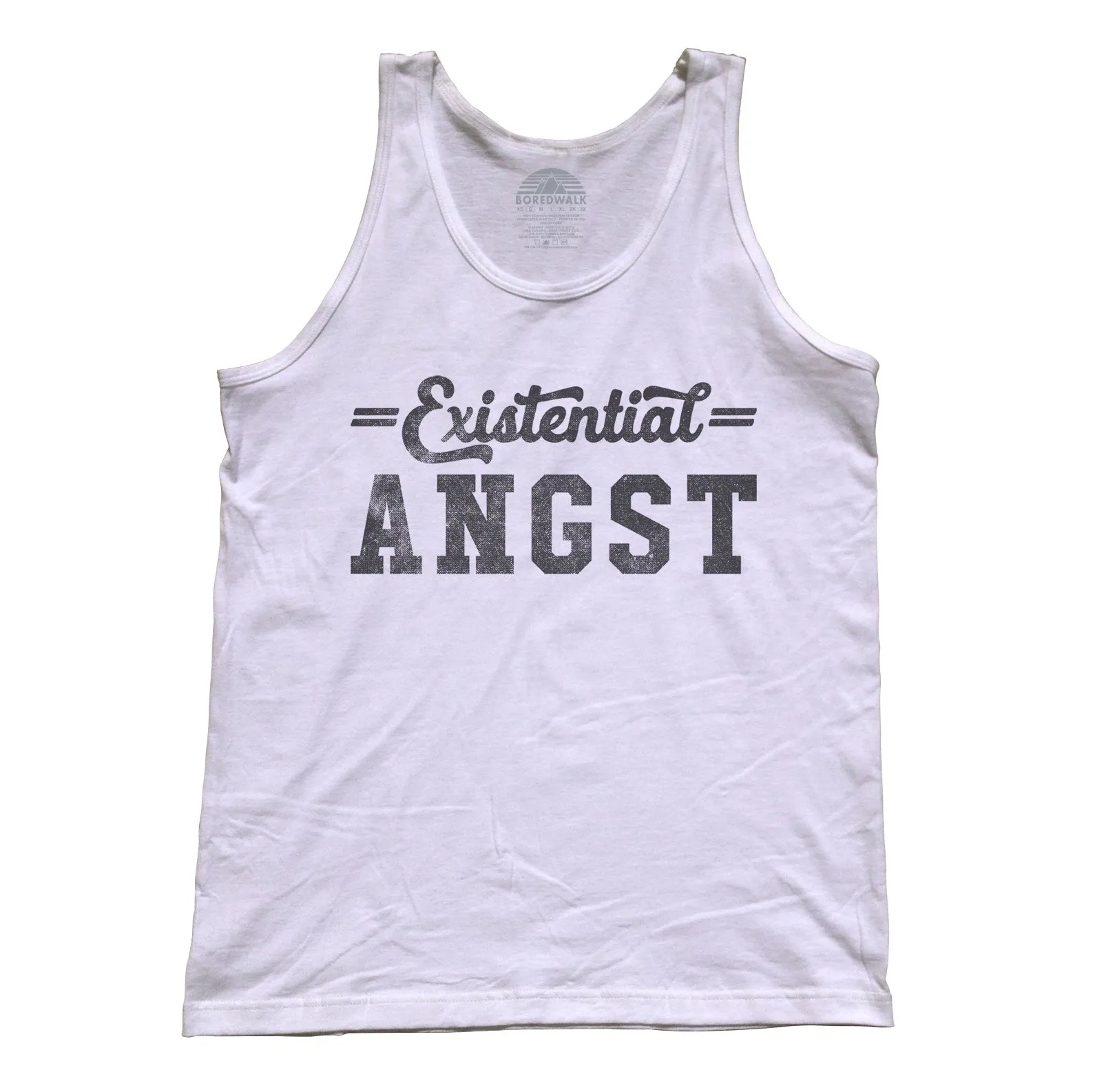 Unisex Existential Angst Tank Top - Funny Existentialism Shirt