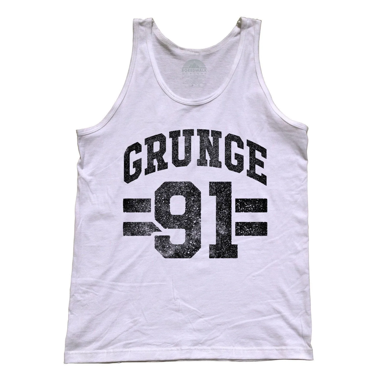 Unisex Grunge 91 Tank Top Alternative 90s Music Punk Grunge Rock and Roll