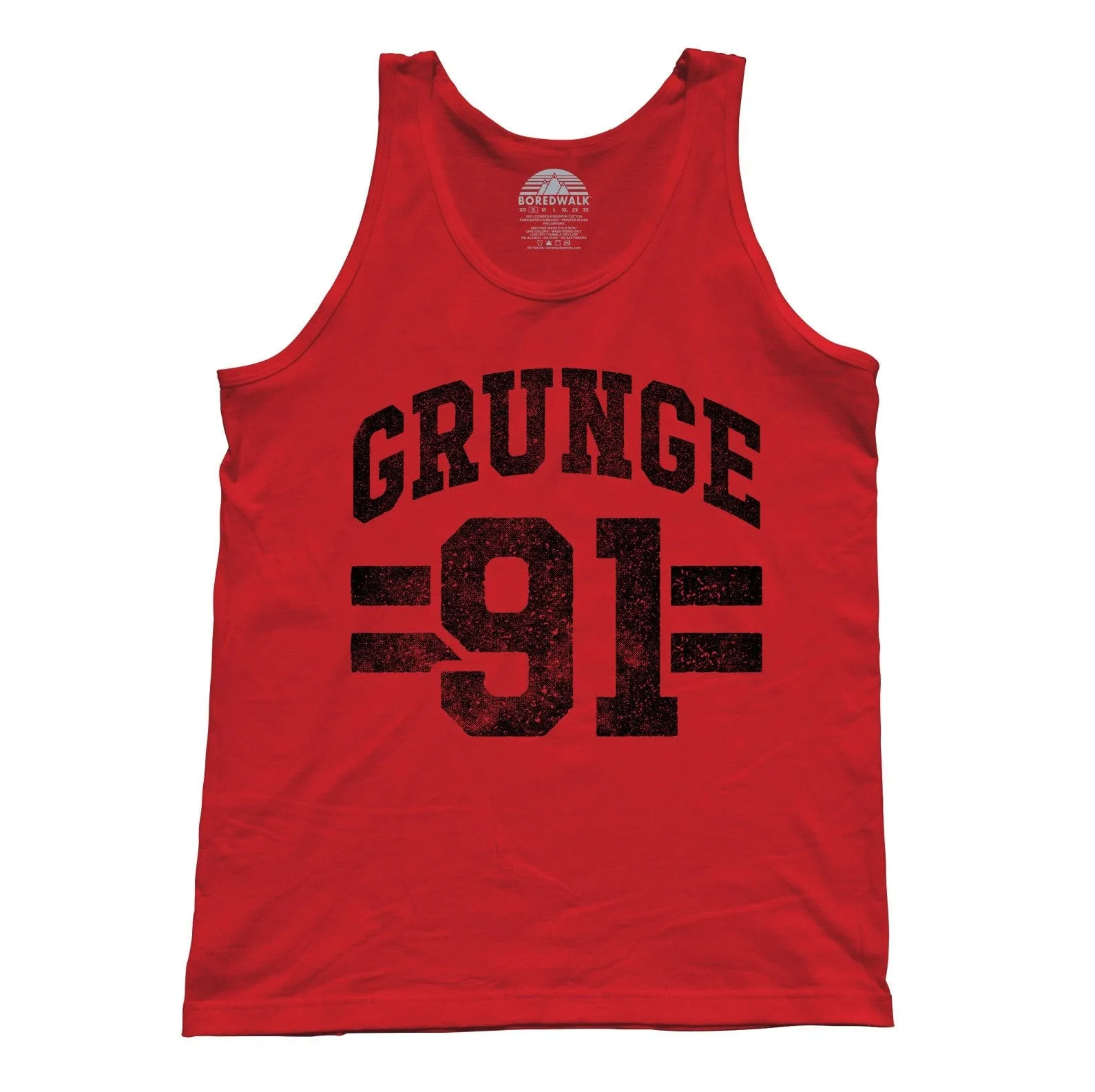 Unisex Grunge 91 Tank Top Alternative 90s Music Punk Grunge Rock and Roll