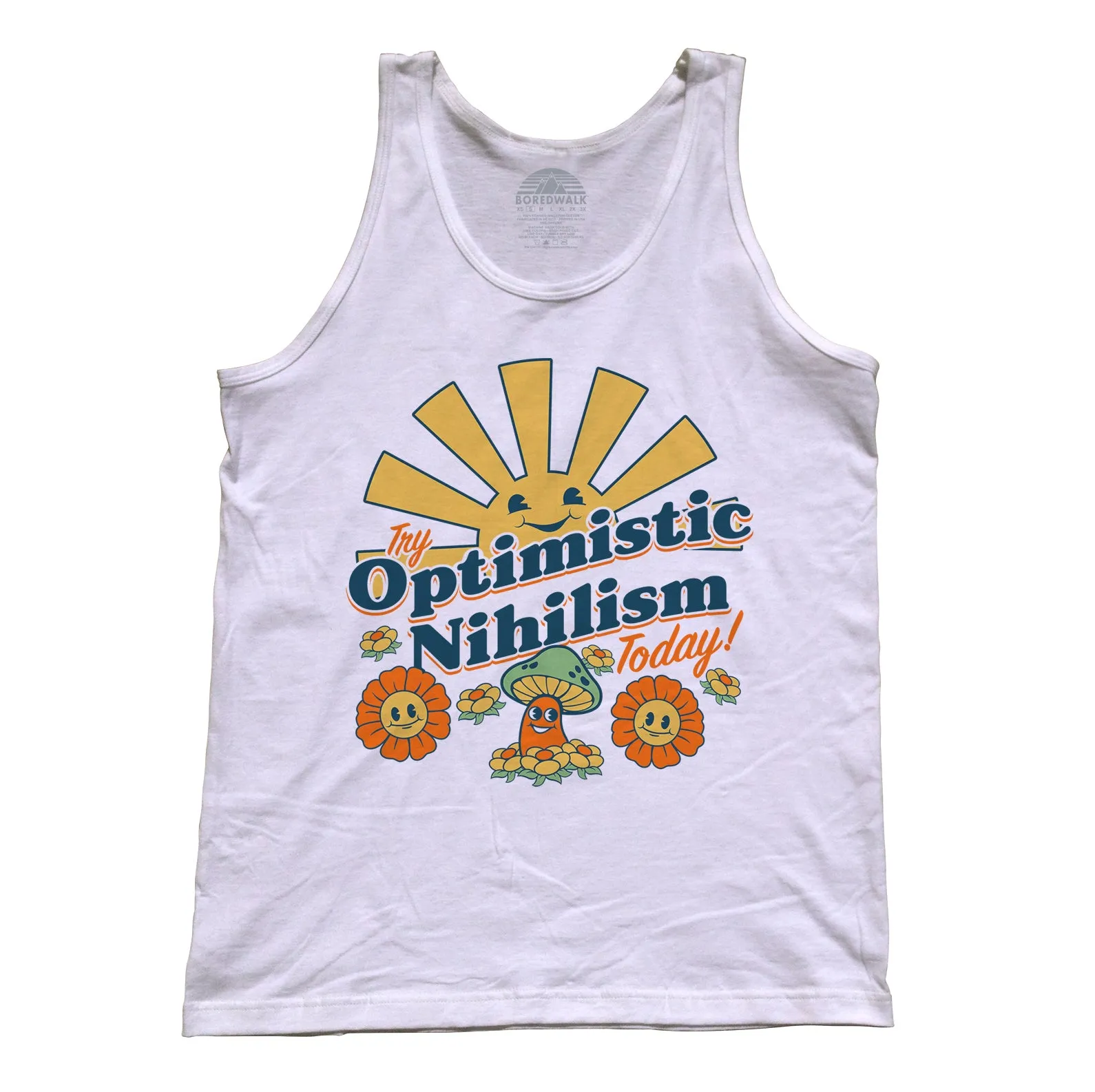Unisex Try Optimistic Nihilism Today Tank Top
