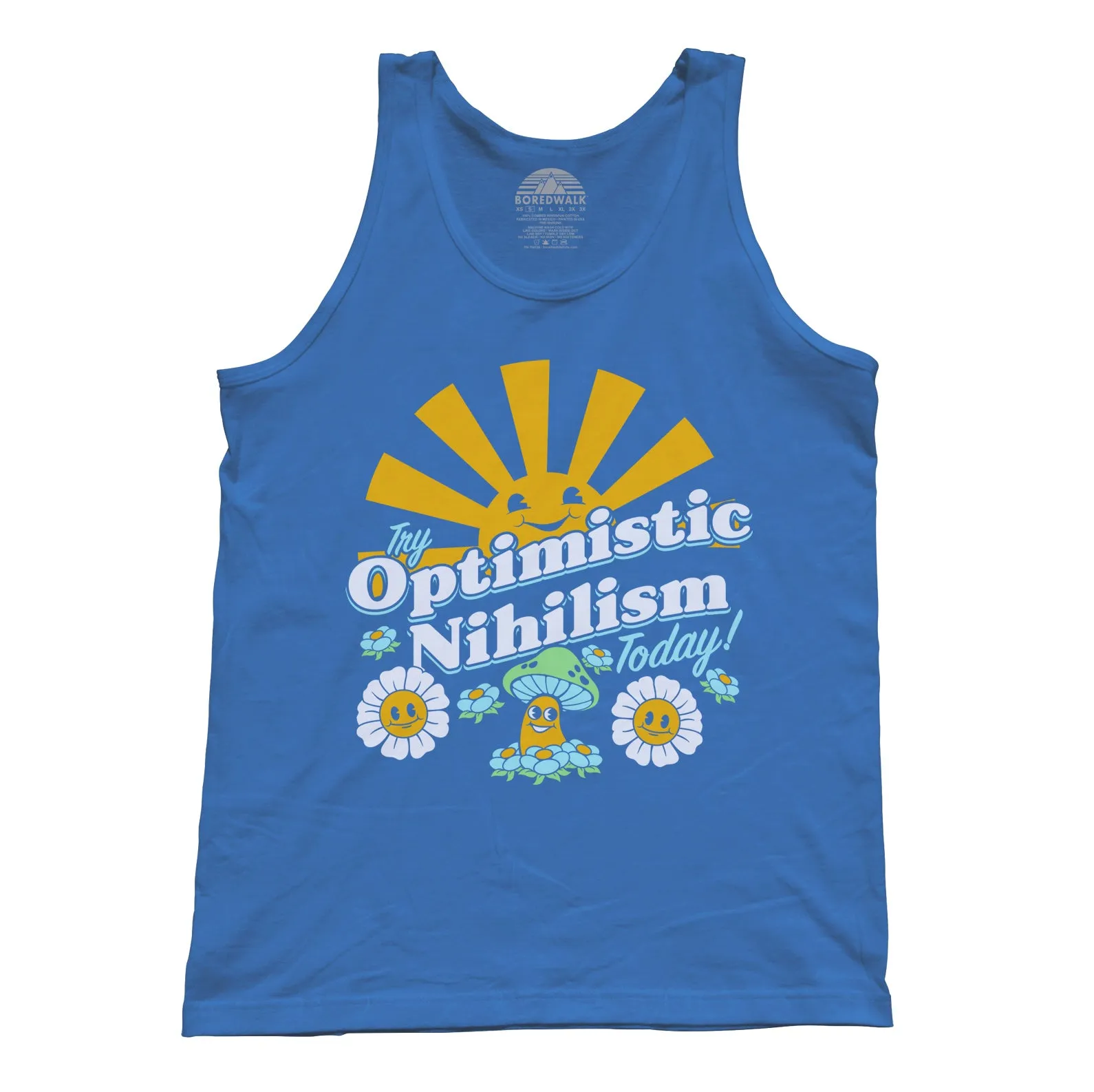Unisex Try Optimistic Nihilism Today Tank Top