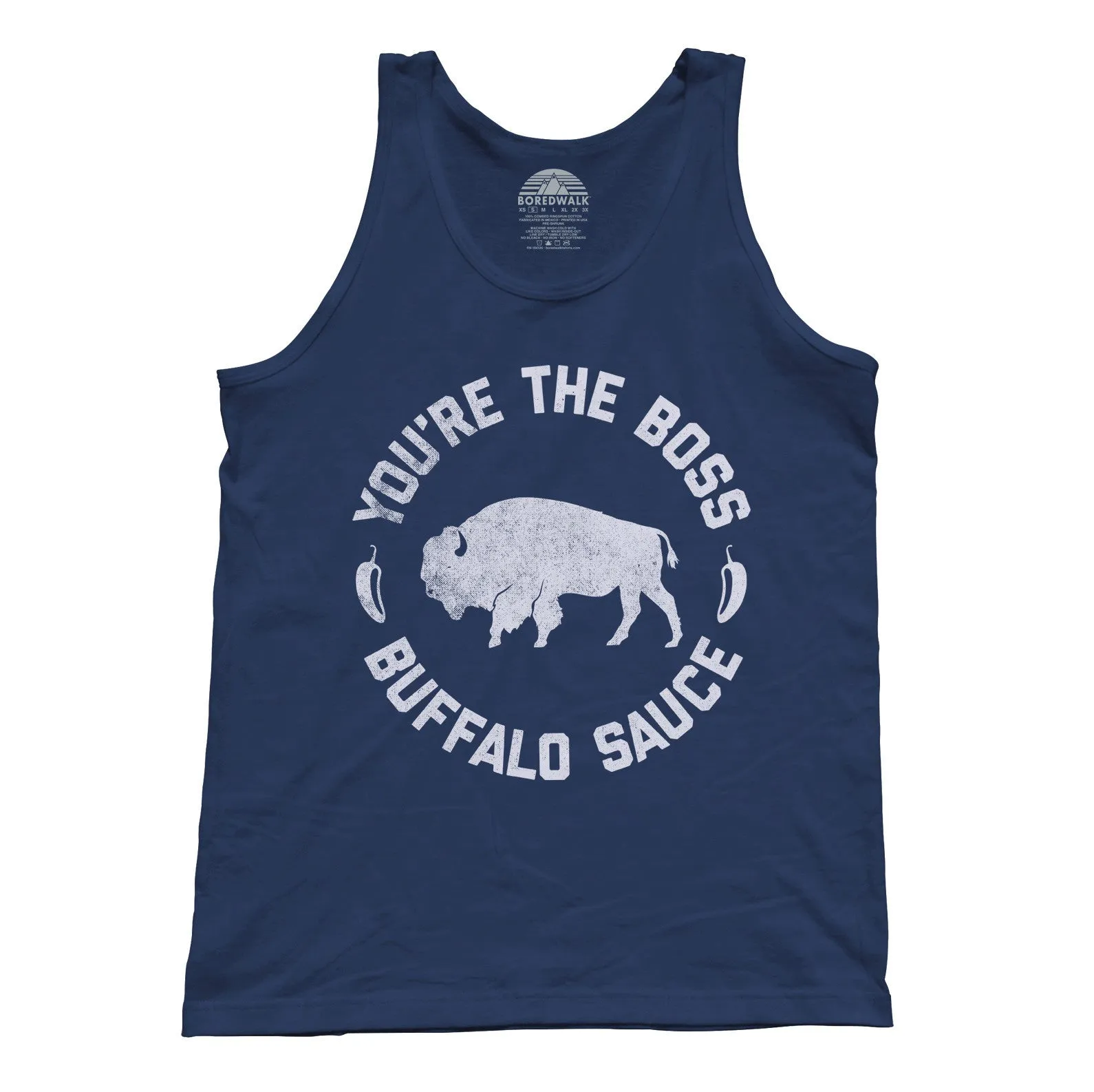 Unisex You're the Boss Buffalo Sauce Tank Top