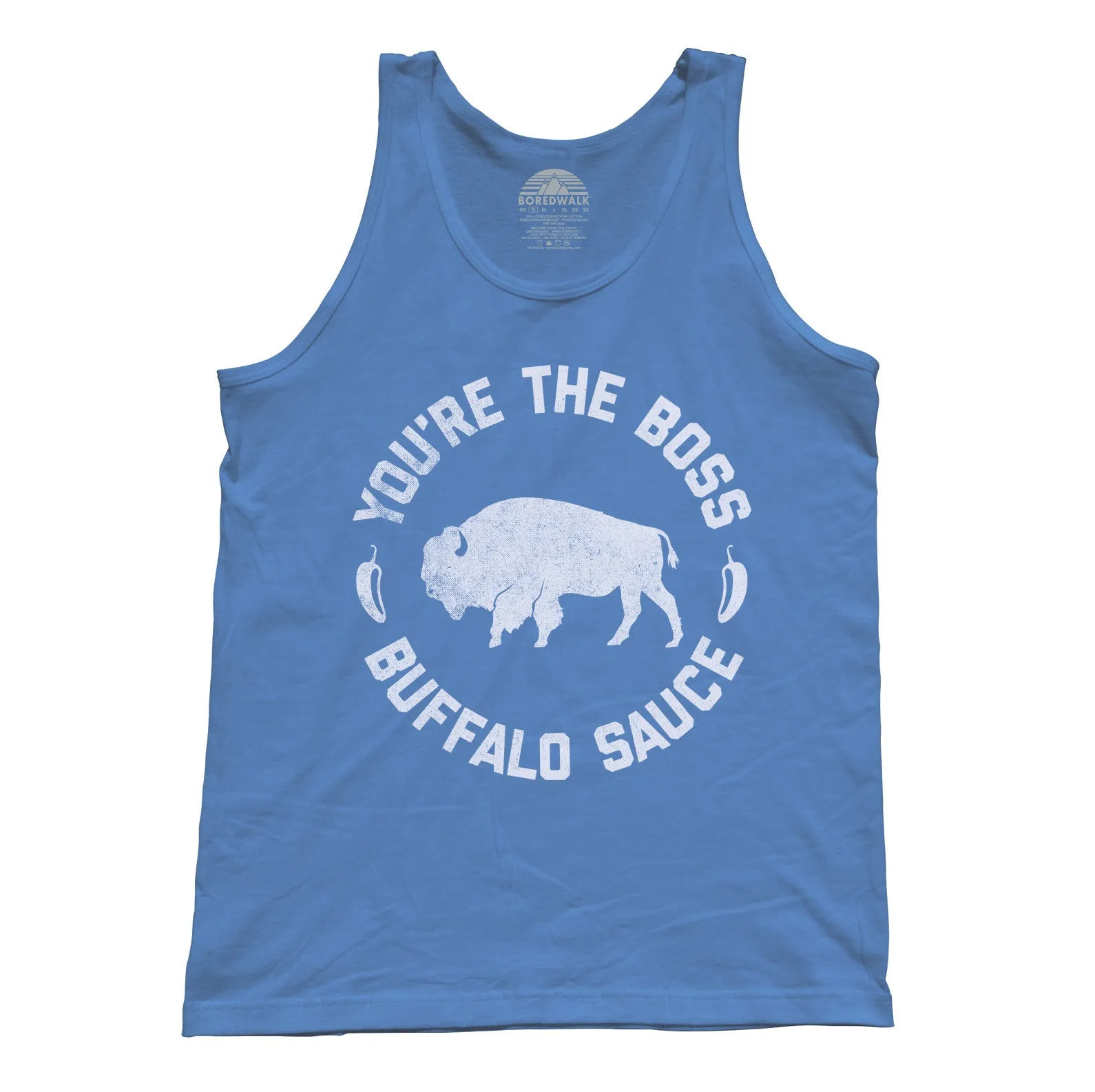Unisex You're the Boss Buffalo Sauce Tank Top