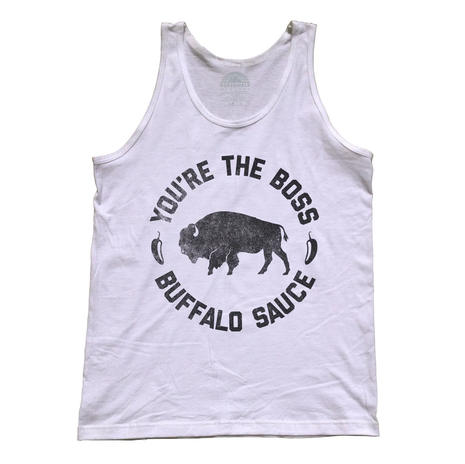 Unisex You're the Boss Buffalo Sauce Tank Top