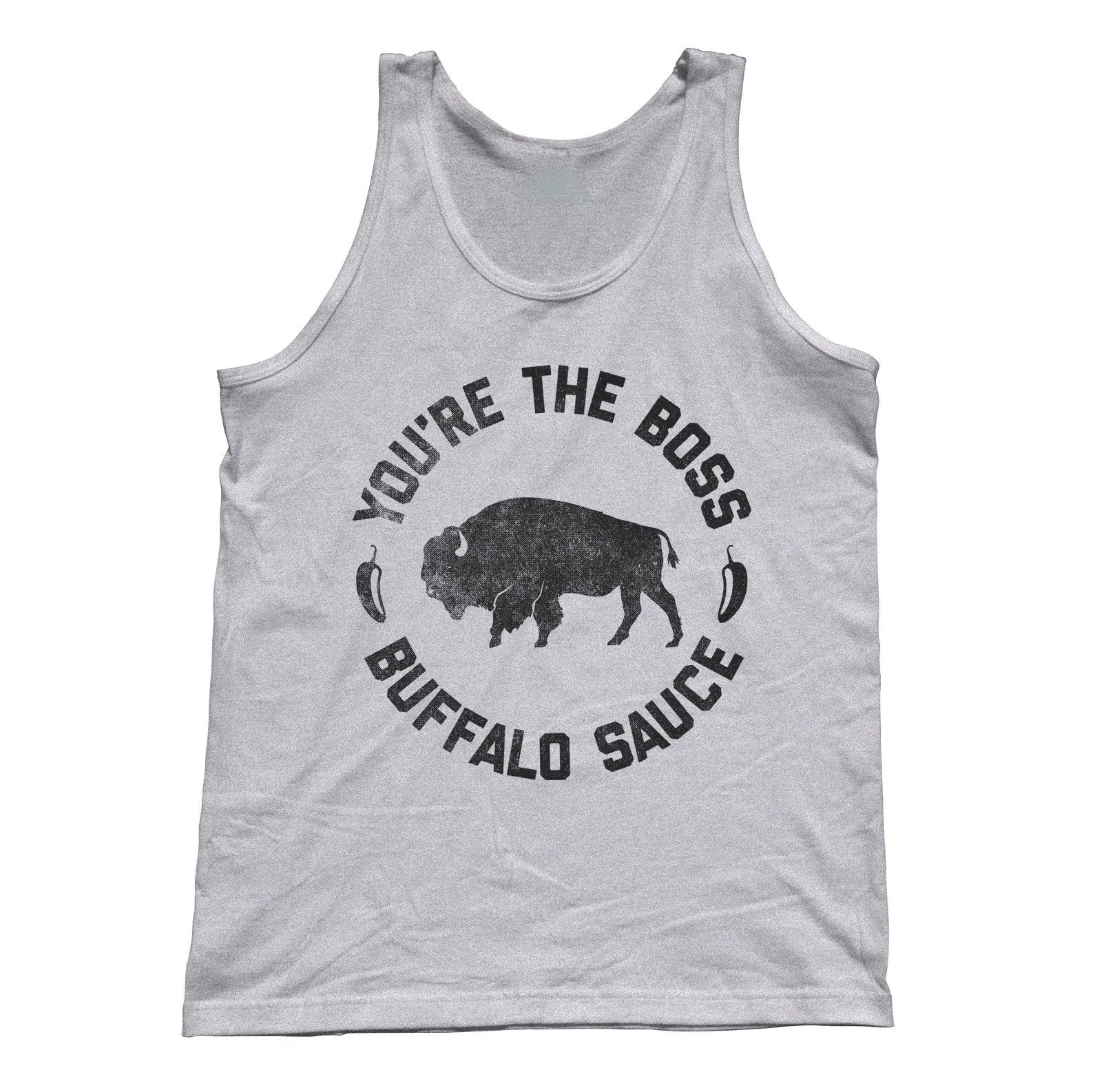 Unisex You're the Boss Buffalo Sauce Tank Top