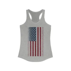 USA Flag Women's Racerback Tank