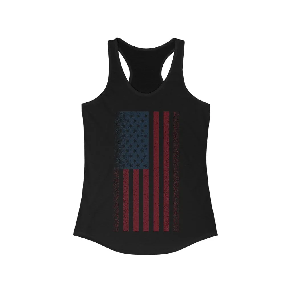USA Flag Women's Racerback Tank