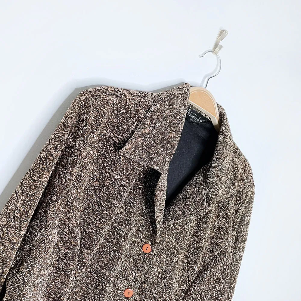 vintage amanda col. gold oversized shirt