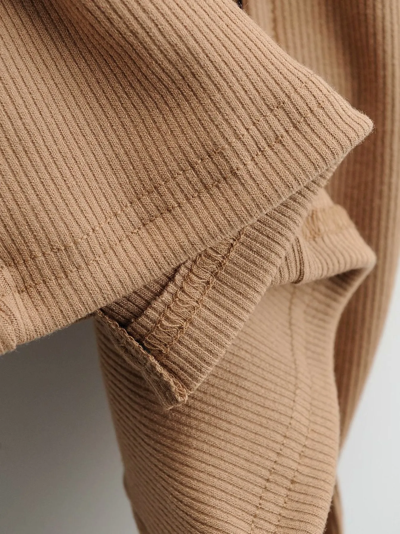 Vintage Square Collar Knit Sweater Midi Dresses