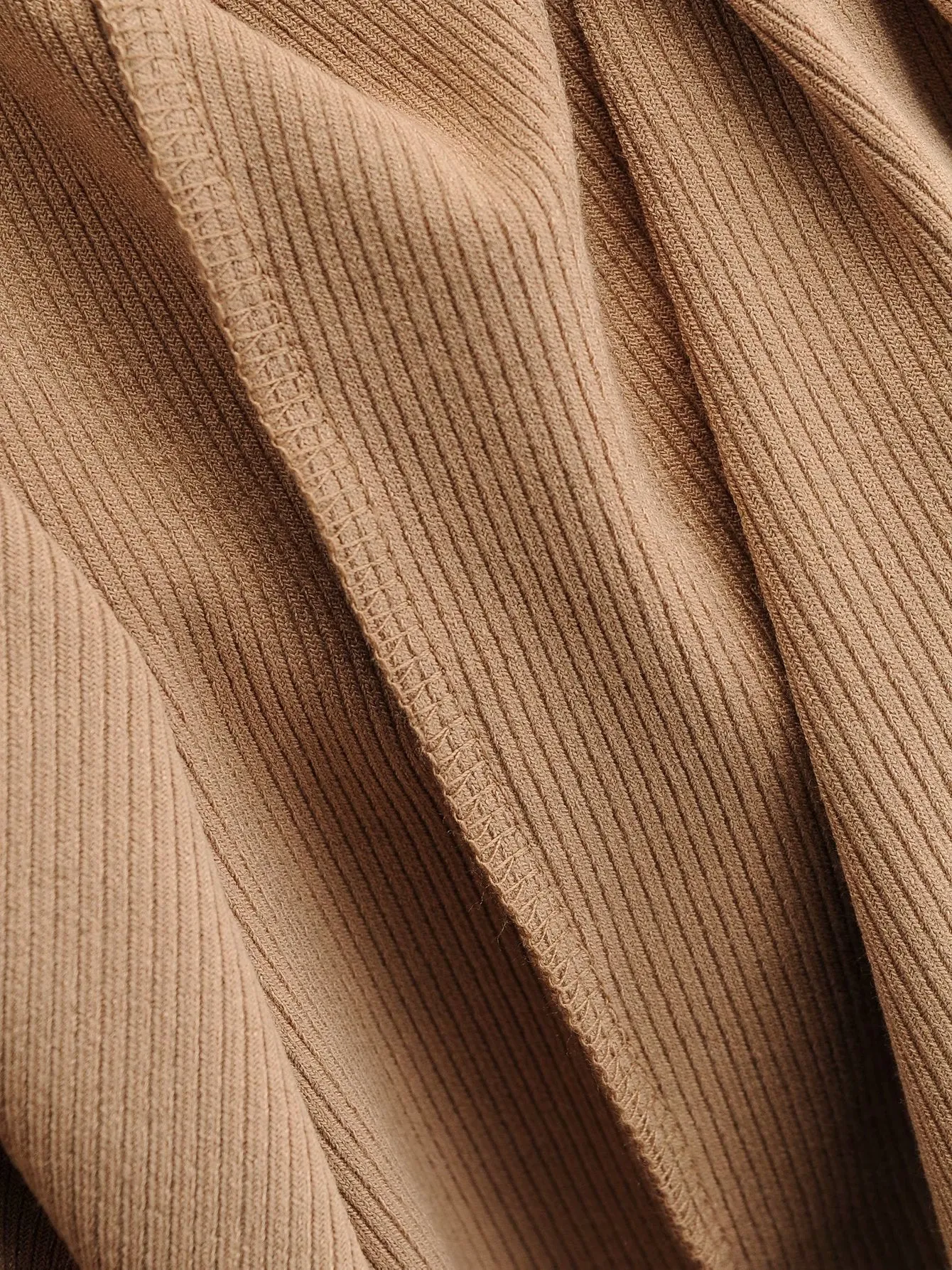 Vintage Square Collar Knit Sweater Midi Dresses