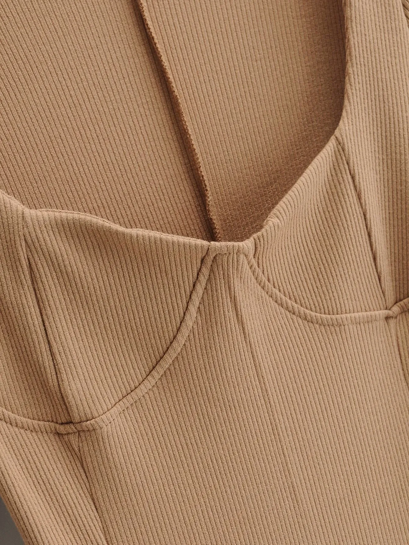 Vintage Square Collar Knit Sweater Midi Dresses
