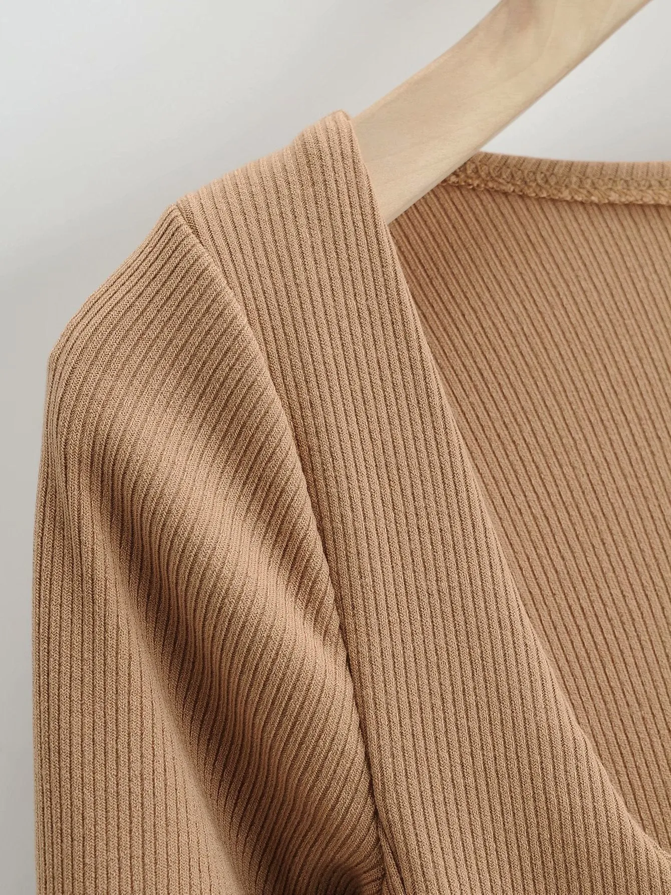 Vintage Square Collar Knit Sweater Midi Dresses
