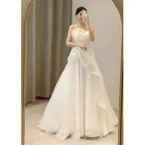 Wedding Dresses Strapless Fashion Bride Dress Vestidos De Novia