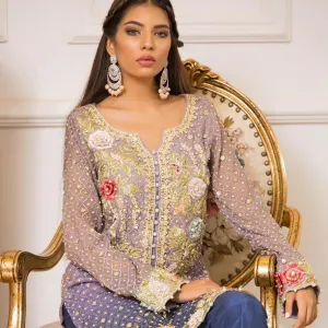 Wedding party dress dabka tila nagh and threds work Model #P 186