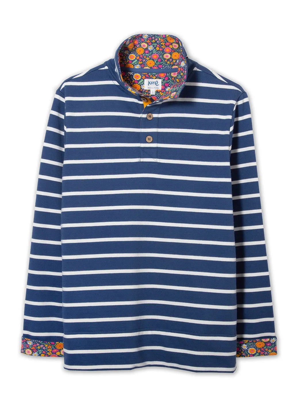 Weymouth button neck sweatshirt