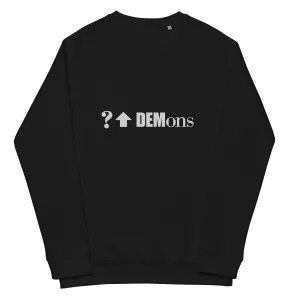 What Up Demons Unisex organic raglan sweatshirt