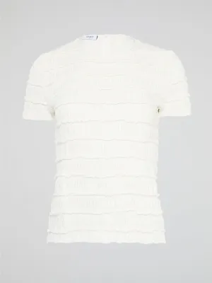 White Tiered Top