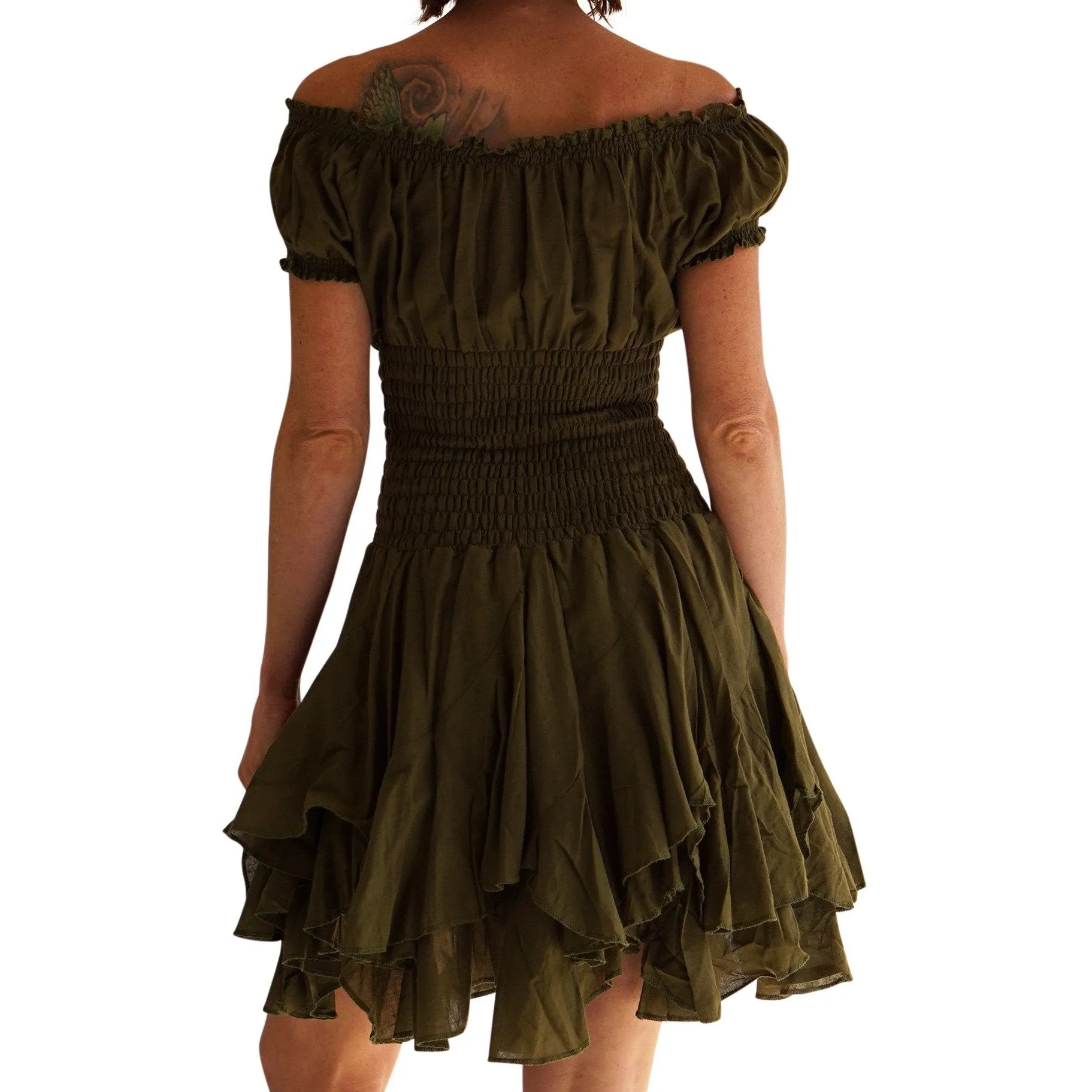 'Willow' Renaissance Dress - Fern Green