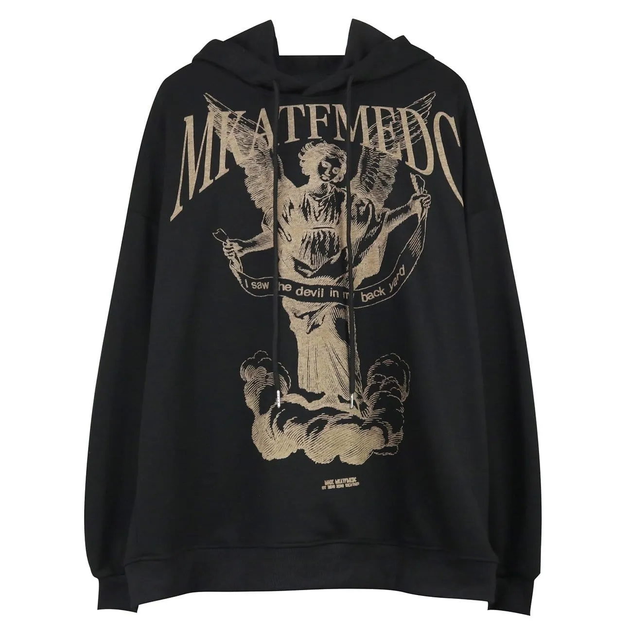 WLS Dark Tengyun Angel Print Hoodie