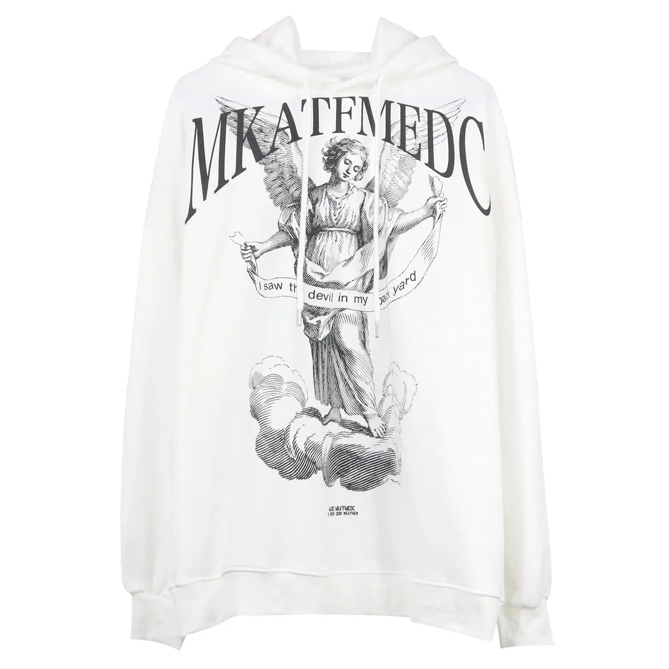 WLS Dark Tengyun Angel Print Hoodie