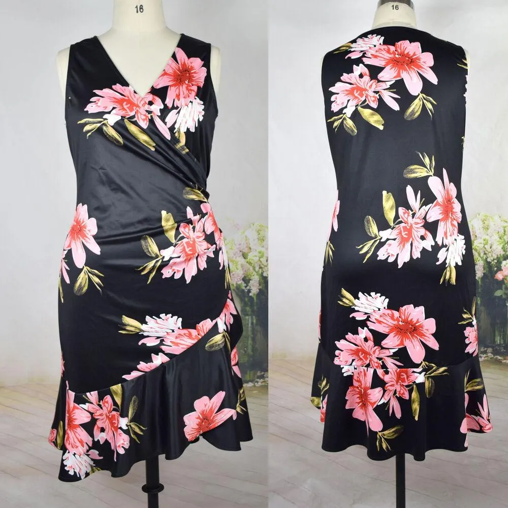 Womens Casual  Plus Size Midi Dresses