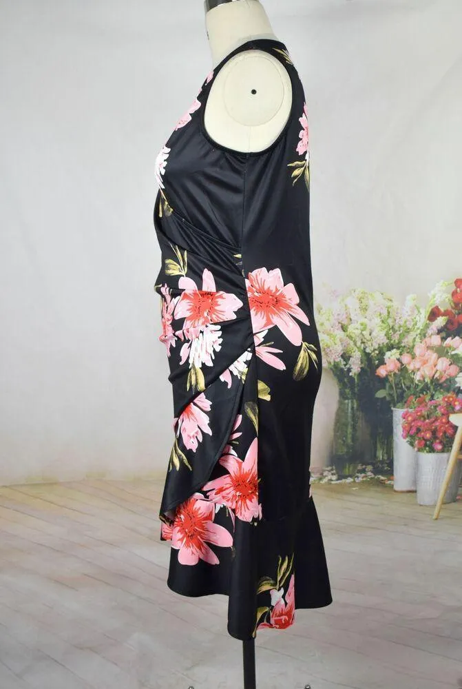 Womens Casual  Plus Size Midi Dresses